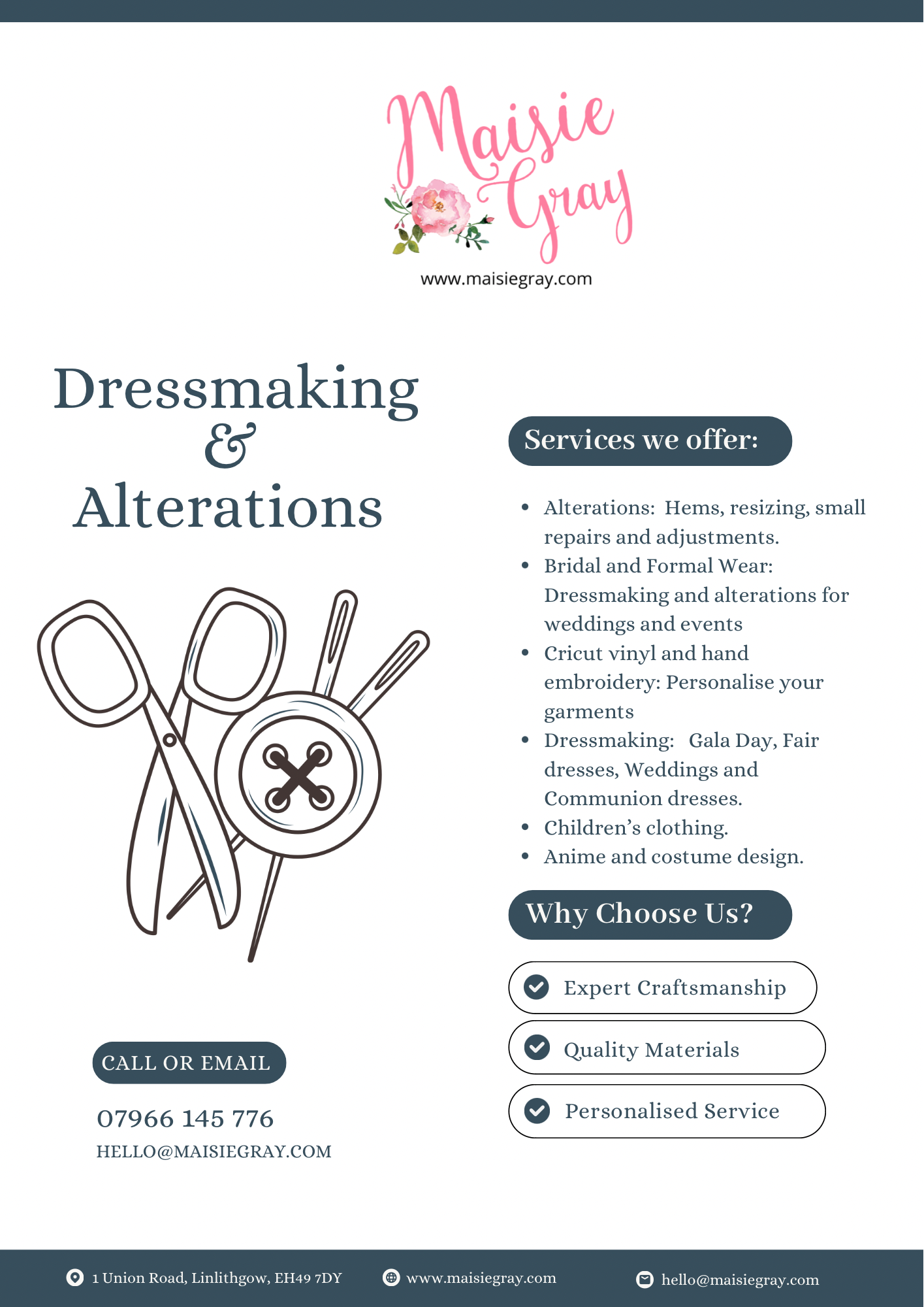 Dressmaking & Alteration Service
