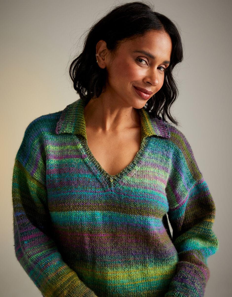 Sirdar Jewelspun Aran Knitting Patterns styles 10718, 10719, 10720, 10727 and 10729. Cardigan patterns, Snood pattern.