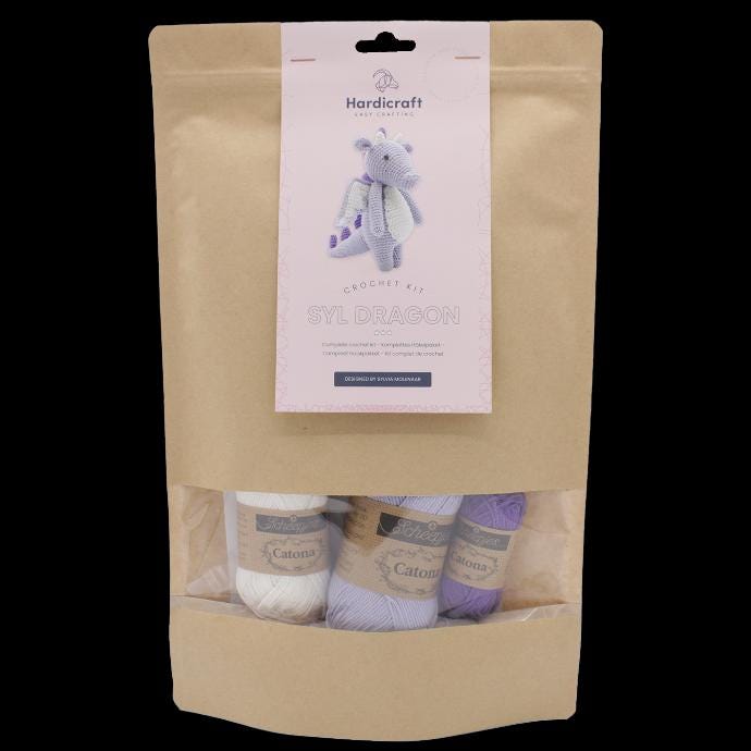 Hardicraft Syl Dragon complete crochet kit.