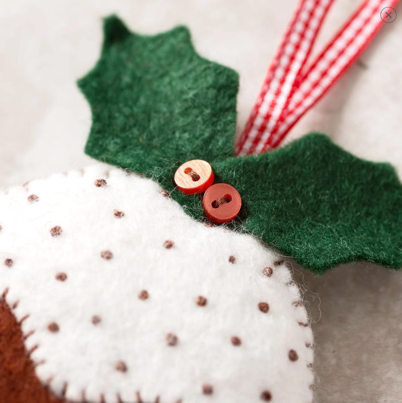 Scandinavian Pudding Wool Felt Craft Kit by Corinne Lapierre