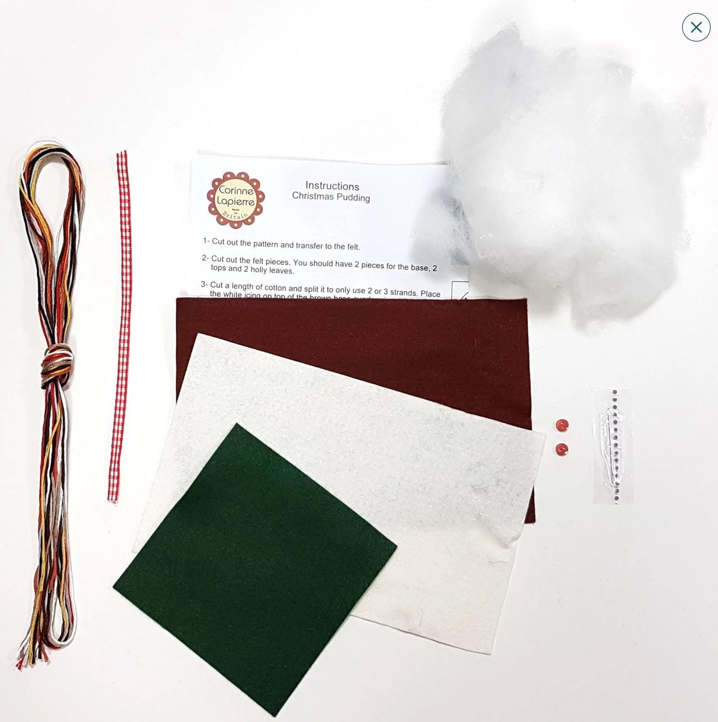 Scandinavian Pudding Wool Felt Craft Kit by Corinne Lapierre