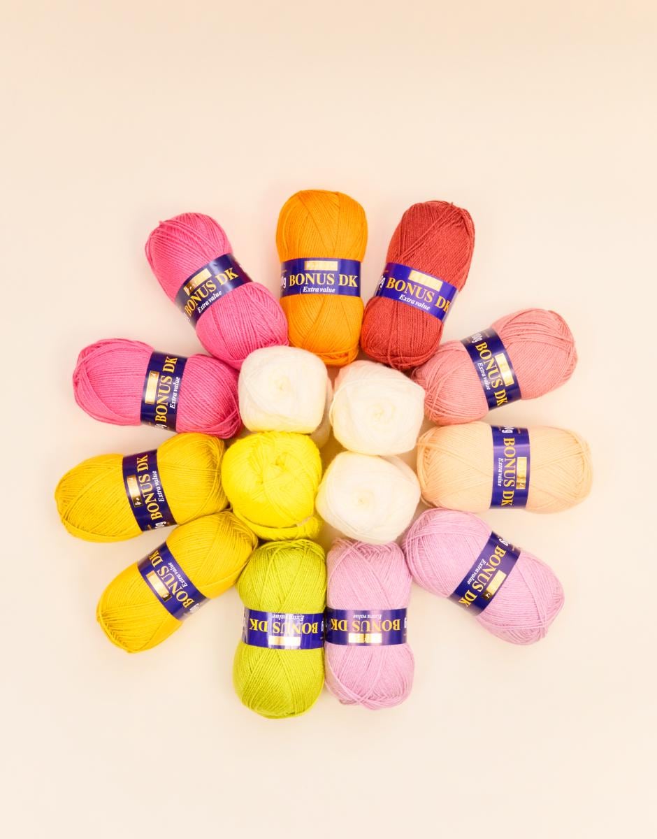 Sirdar Hearts and Flowers Spring Crochet Along Blanket Yarn Bundle Free Weekly Crochet Patterns & Videos Starting 5th Of February