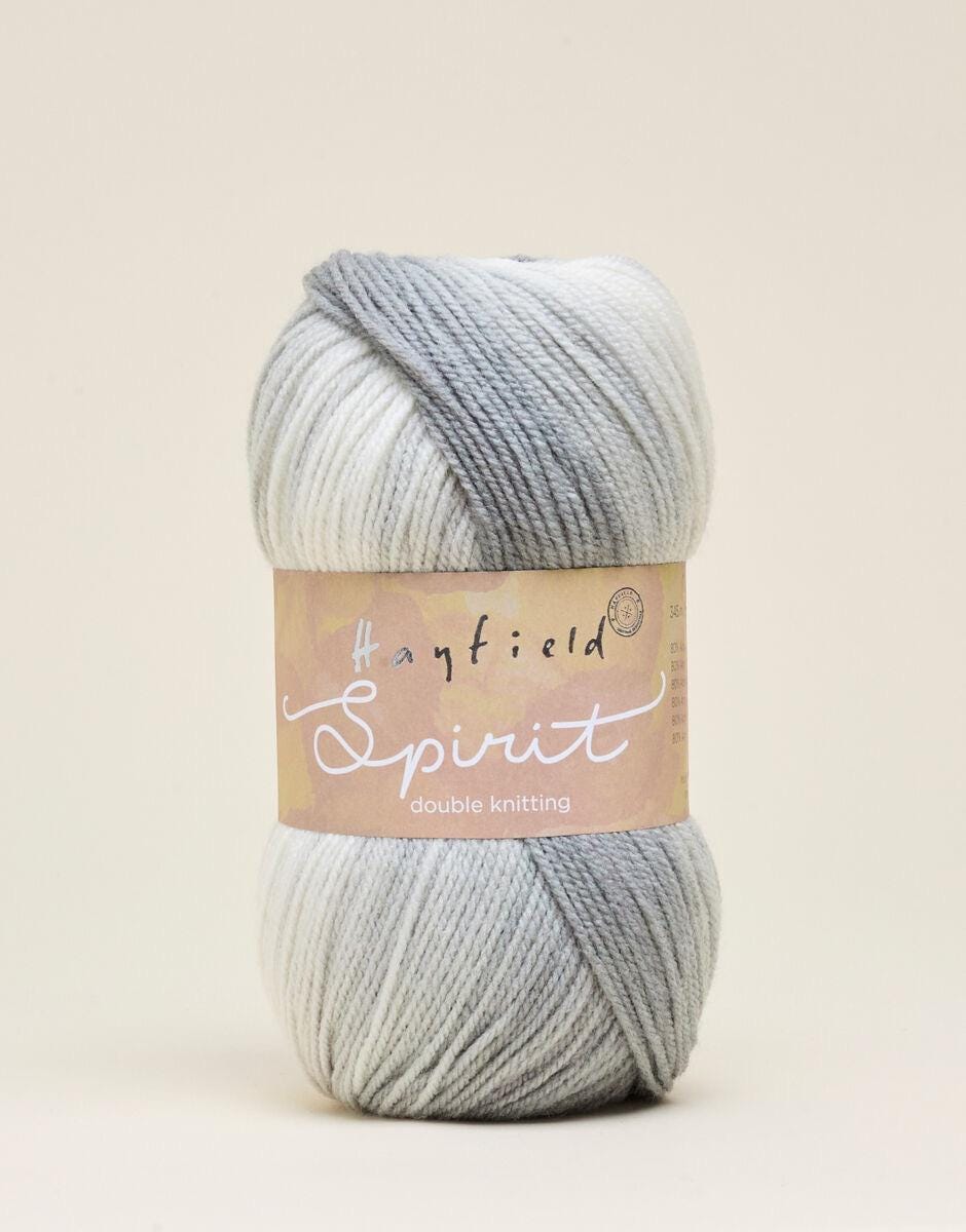 Hayfield Spirit Double Knitting Yarn 100g in 431 Serenity, 432 Passion and 430 Tranquility