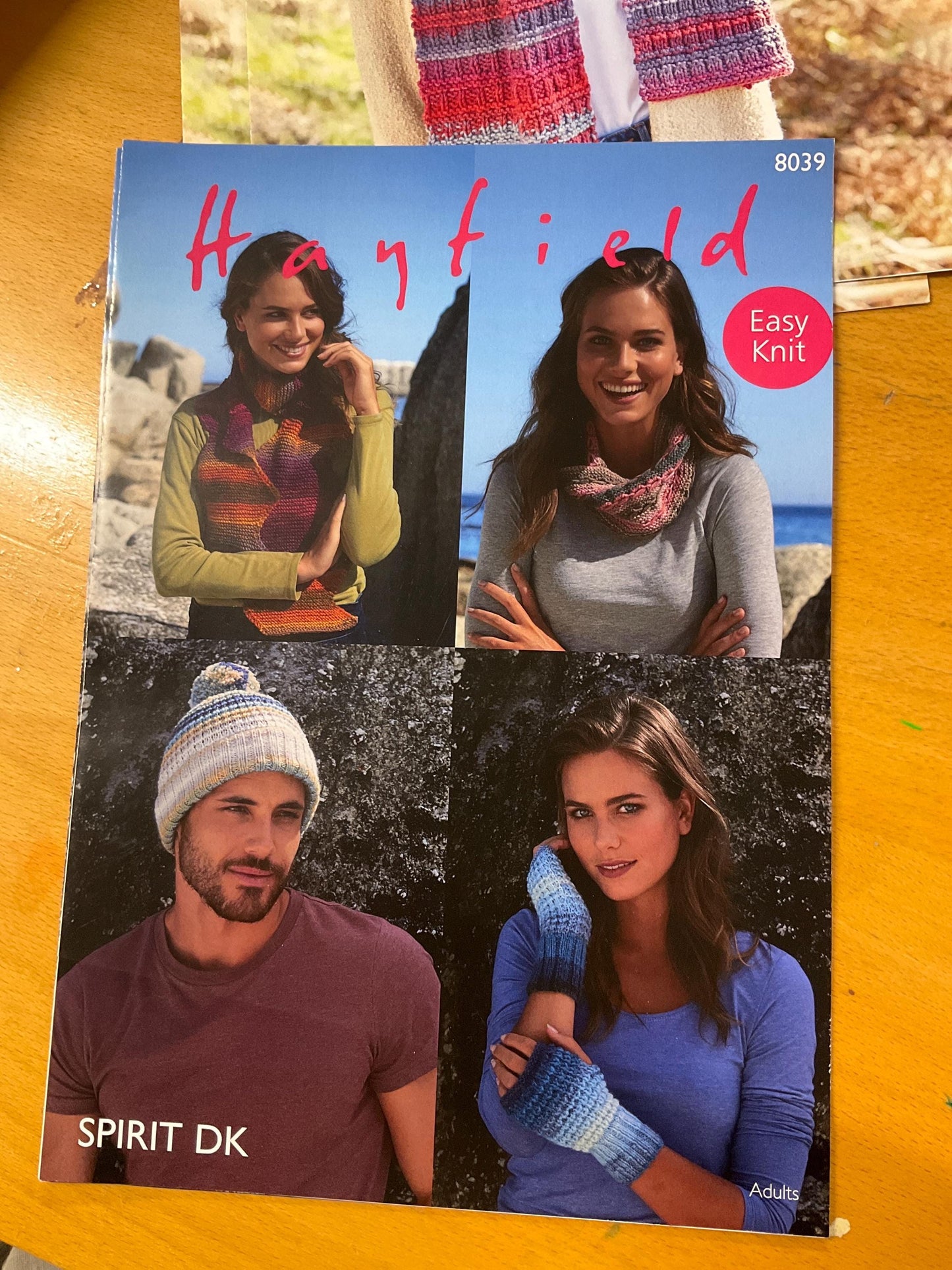 Hayfield Spirit Chunky and Bonus Chunky Knitting Patterns. Design 10083, 10036, 10602 and 8039. Sweater Winter Accessories Knitting Pattern