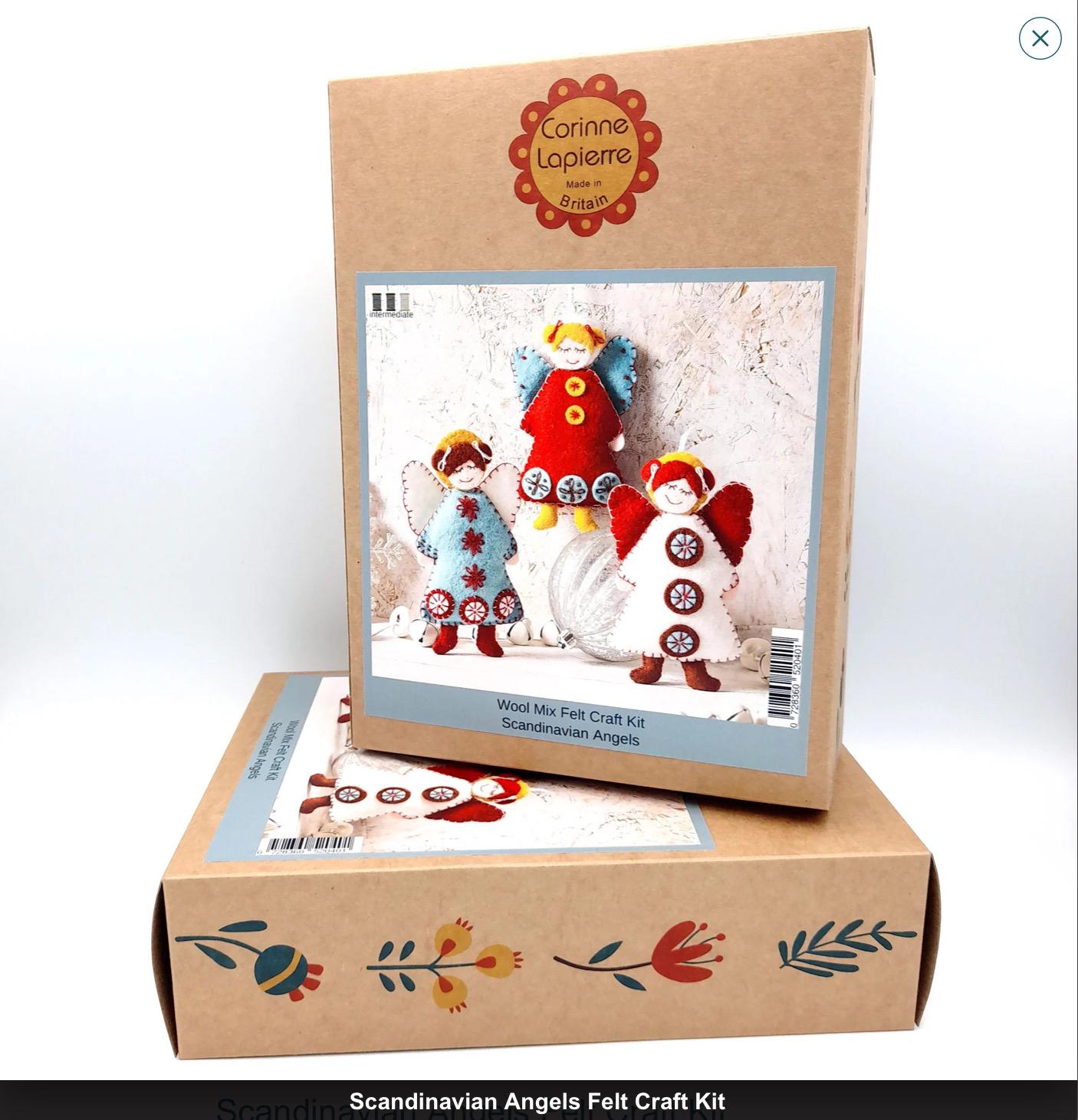 Scandinavian Angels Felt Craft Kit by Corinne Lapierre