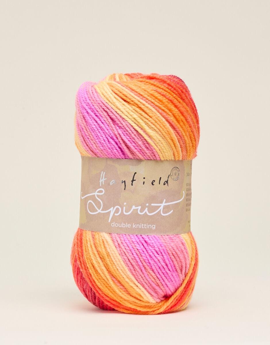 Hayfield Spirit Double Knitting Yarn 100g in 431 Serenity, 432 Passion and 430 Tranquility