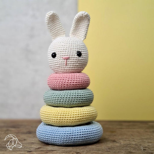 Hardicraft Stacking Bunny complete crochet kit.